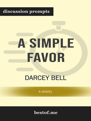 cover image of A Simple Favor--A Novel--Discussion Prompts